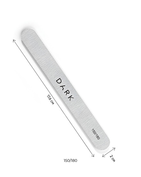 DARK Zestaw pilników - owal, 10 szt. (150/180 grit)