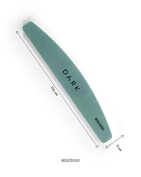 DARK Pilniczek do polerowania - półksiężyc 800/3000 grit