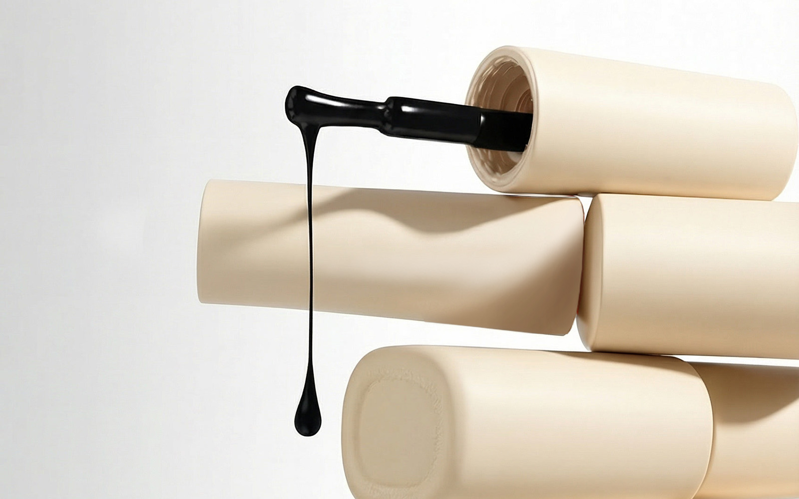 Complex pigmented gel polishes: why they won't dry.