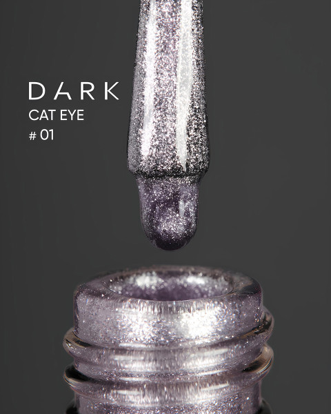 Lakier żelowy Dark Cat Eye 01, 10 ml