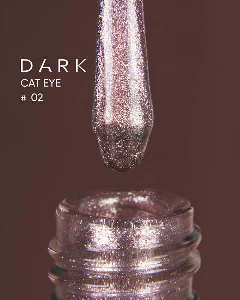 Lakier żelowy Dark Cat Eye 02, 10 ml