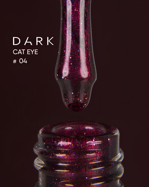 Żelowy lakier Dark Cat Eye 04, 10 ml