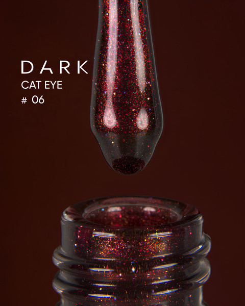 Żelowy lakier Dark Cat Eye 06, 10 ml