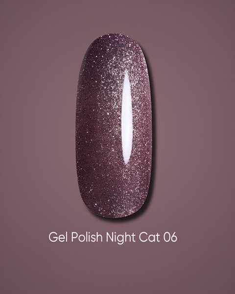 Lakier żelowy Dark Night Cat 06, 6 ml