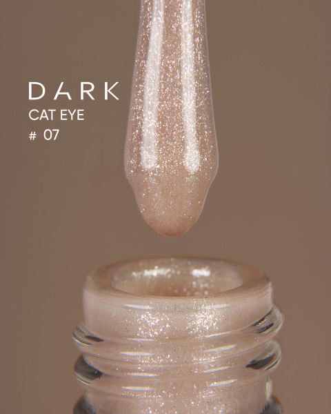 Lakier żelowy Dark Cat Eye 07, 10 ml