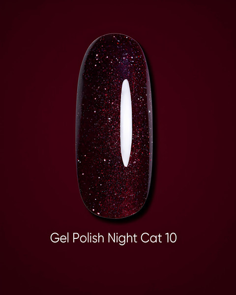 Lakier żelowy Dark Night Cat 10, 6 ml