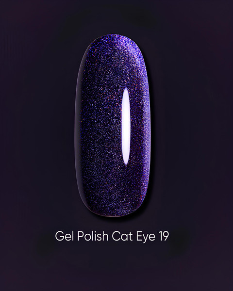 Żelowy lakier Dark Cat Eye 19, 6 ml