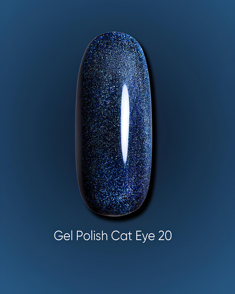 Żelowy lakier Dark Cat Eye 20, 6 ml