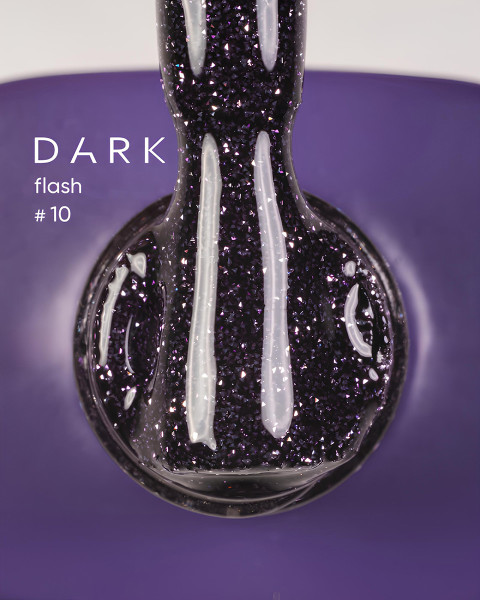 Dark Lakier żelowy Flash 10, 10 ml