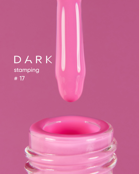 DARK Stamping polish №17 różowy, 8 ml