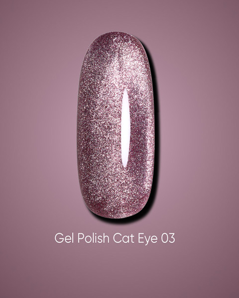 Żelowy lakier Dark Cat Eye 03, 10 ml