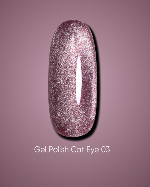 Żelowy lakier Dark Cat Eye 03, 10 ml