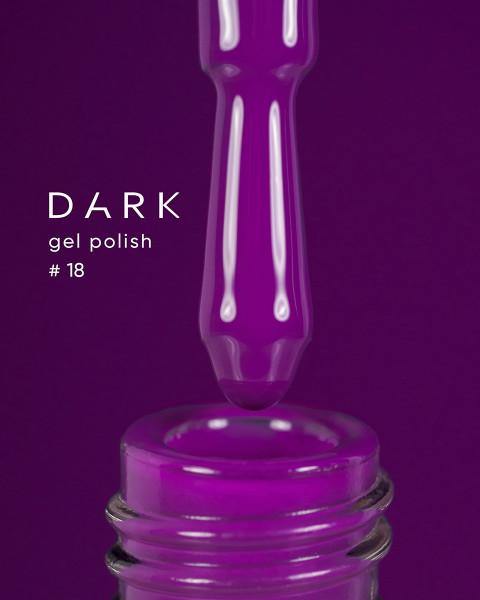 Dark gel polish 018, 10 ml