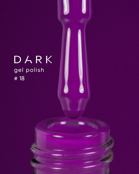 Dark gel polish 018, 10 ml