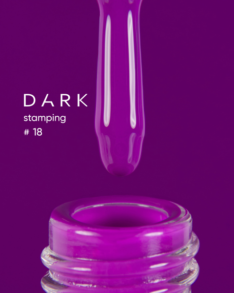 DARK Stamping polish №18 fuksja, 10 ml