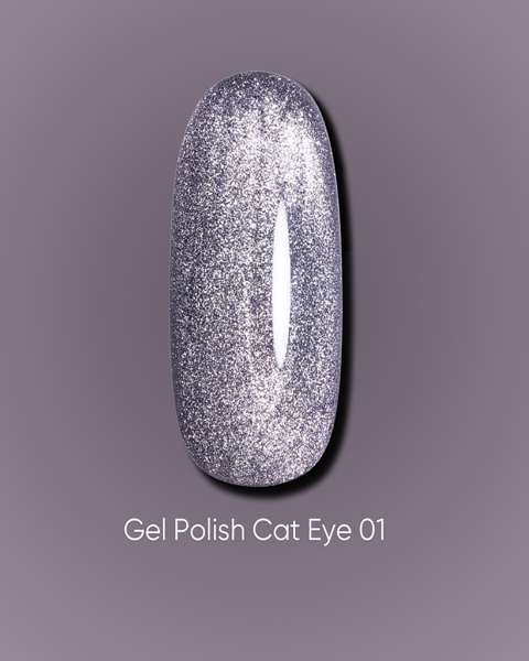 Lakier żelowy Dark Cat Eye 01, 10 ml
