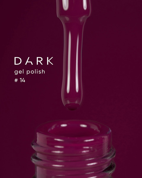 Dark gel polish 014, 6 ml