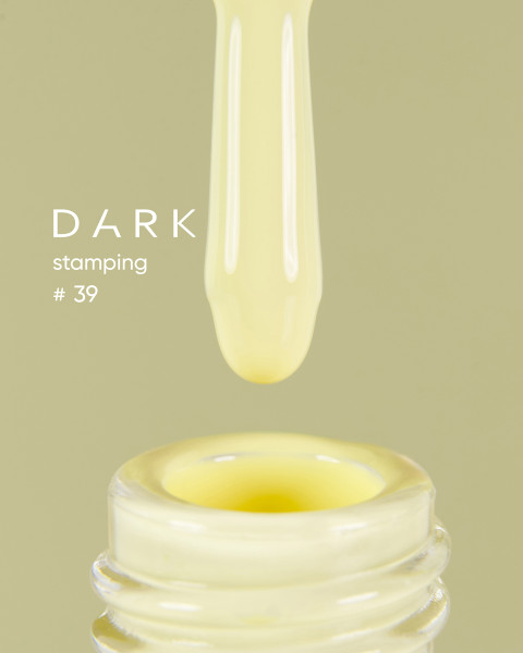 DARK Stamping polish №39 cytrynowy, 8 ml
