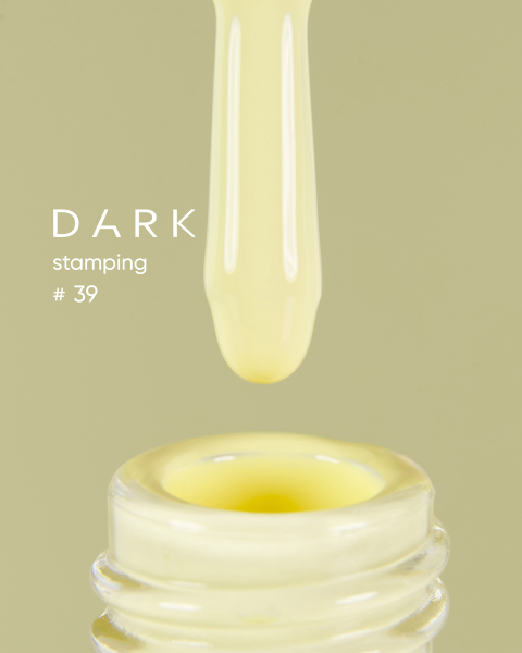 DARK Stamping polish №39 cytrynowy, 8 ml