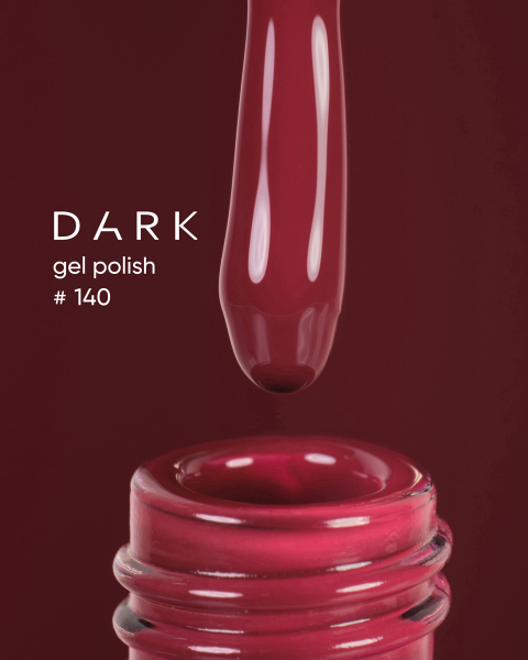 Dark żelowy lakier 140, 10 ml