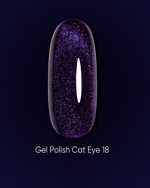 Żel lakier Dark Cat Eye 18, 6 ml