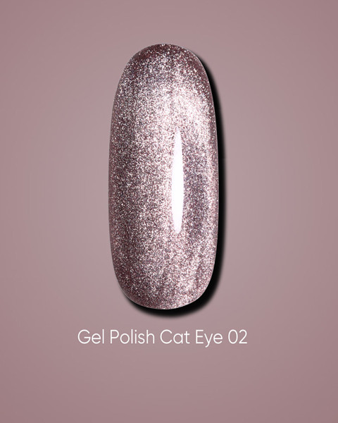 Lakier żelowy Dark Cat Eye 02, 10 ml