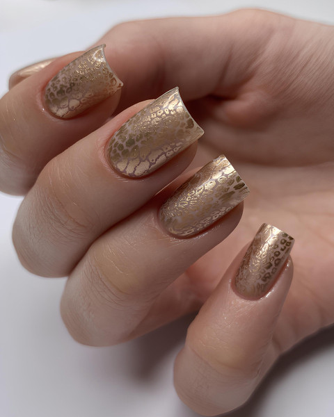 DARK Stamping Polish №21 біле золото металік, 10 мл