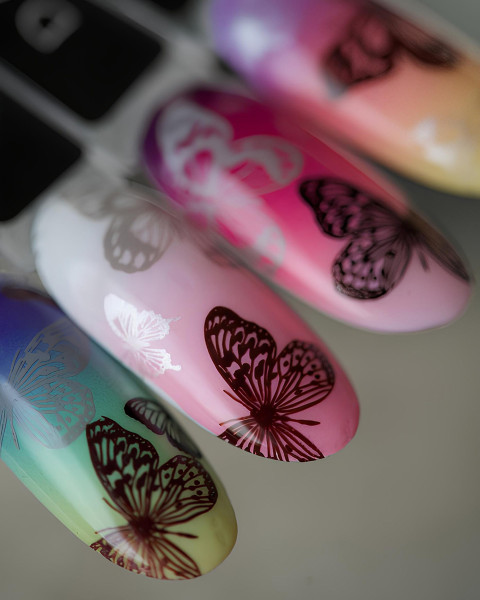 DARK Stamping Polish №45 brązowy metalik, 8 ml