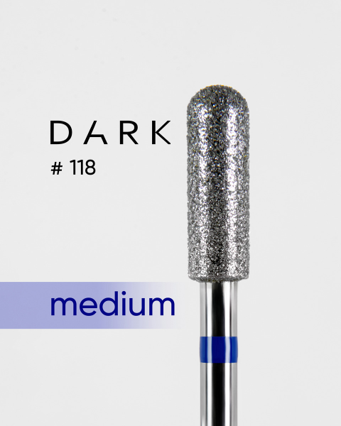 Wiertło diamentowe Dark №118 niebieski zaokrąglony bęben 040
