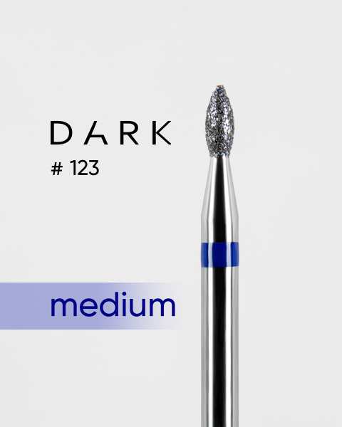 Freza diamentowa Dark №123 niebieski pąk prosty 018