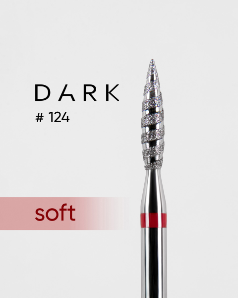 Frez diamentowy Dark nr 124 czerwony płomień tornado 023