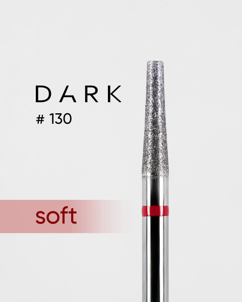 Diamentowa frezarka Dark nr 130 czerwony przycięty stożek 025
