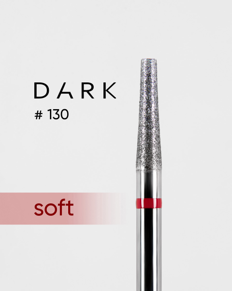 Diamentowa frezarka Dark nr 130 czerwony przycięty stożek 025