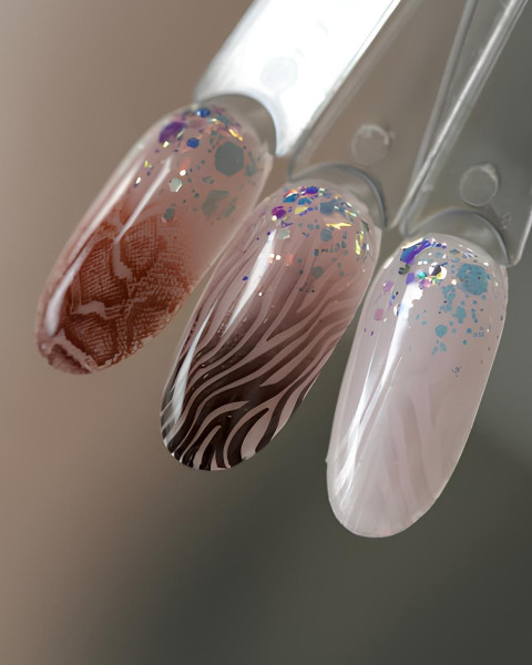 DARK Stamping Polish №44 biały perłowy, 10 ml