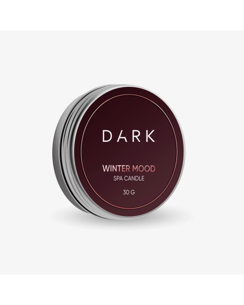 Dark spa candle WINTER MOOD, 30 g