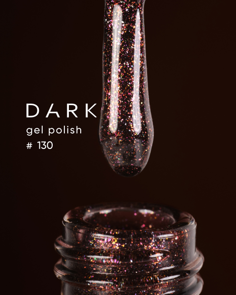 Dark gel polish 130, 6 ml