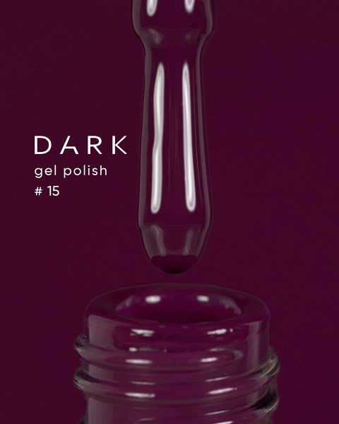 Dark gel polish 015, 10 ml