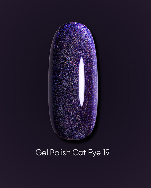 Żelowy lakier Dark Cat Eye 19, 6 ml