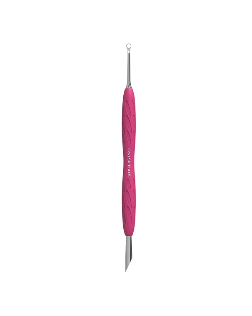 Spatula do manicure Staleks GUMMY z silikonowym uchwytem UNIQ 11 TYPE 2 (pochylony pusher i pierścień) Spatula do manicure Staleks GUMMY z silikonowym uchwytem UNIQ 11 TYPE 2 (pochylony pusher i pierścień)