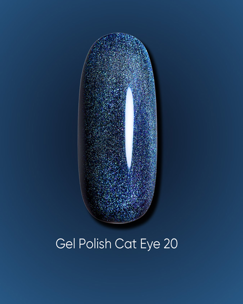 Żelowy lakier Dark Cat Eye 20, 6 ml