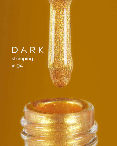 DARK Stamping polish №04 złoty, 10 ml