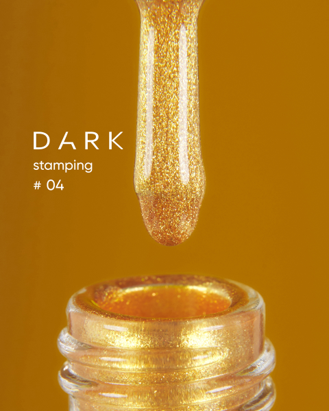 DARK Stamping polish №04 złoty, 10 ml