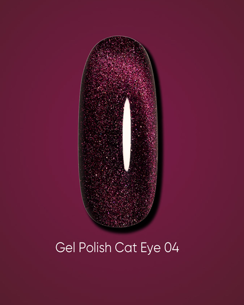 Żelowy lakier Dark Cat Eye 04, 10 ml