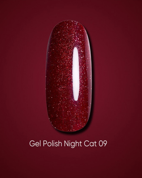 Lakier żelowy Dark Night Cat 09, 6 ml