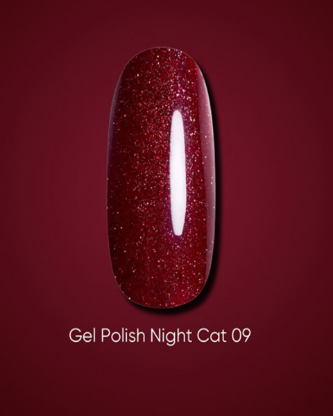 Lakier żelowy Dark Night Cat 09, 6 ml