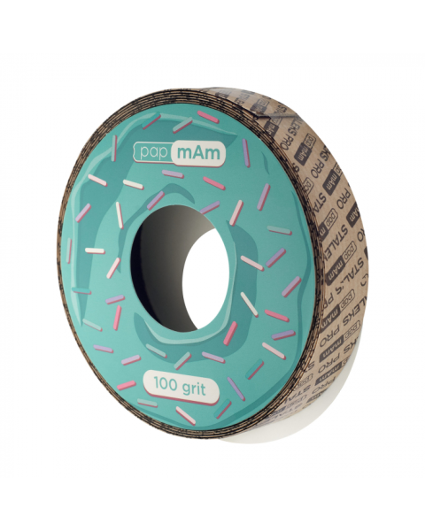 Zapasowy blok do szpuli BIAŁY №5 papmAm Bobbinail Staleks Pro EXPERT 100 grit (6m)