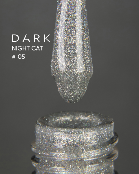 Żelowy lakier Dark Night Cat 05, 10 ml