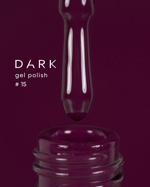 Dark gel polish 015, 6 ml