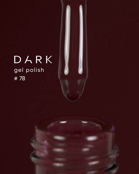 Dark gel polish 078, 6 ml