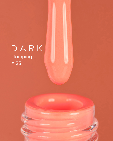 DARK Stamping polish №25 neon brzoskwiniowy, 10 ml